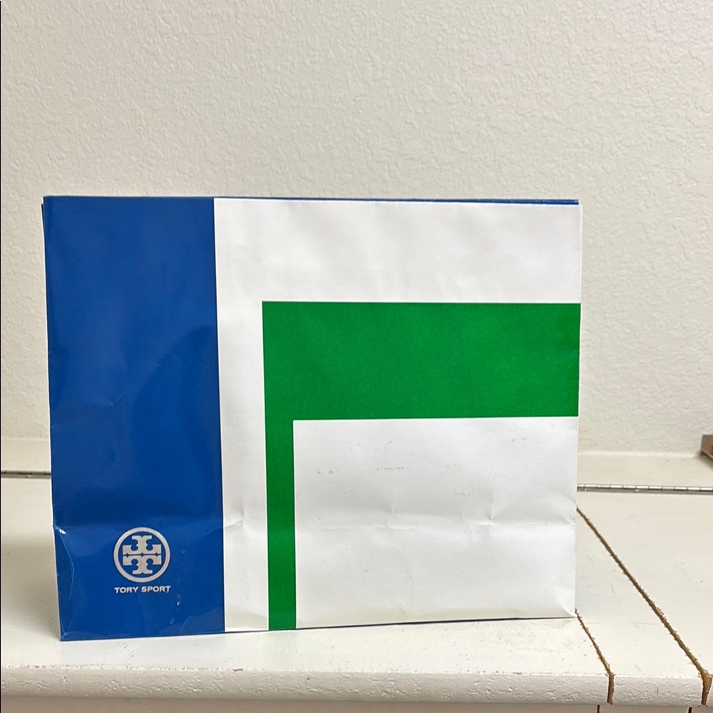 Tory Sport Blue and Green Gift Bag